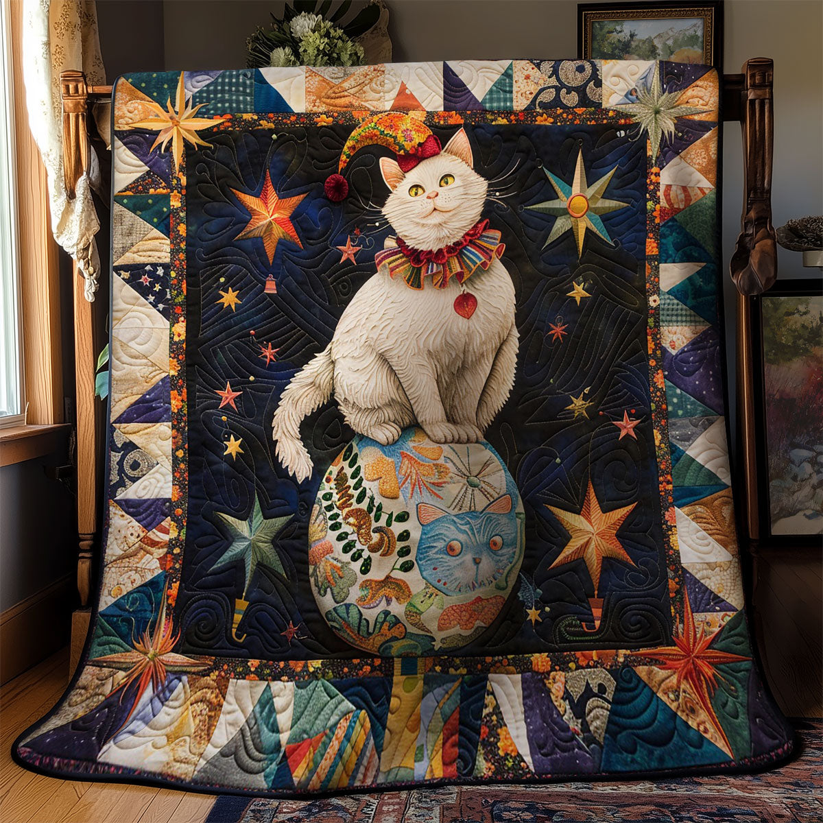 Clown Cat Parade WM1608012CL Quilt