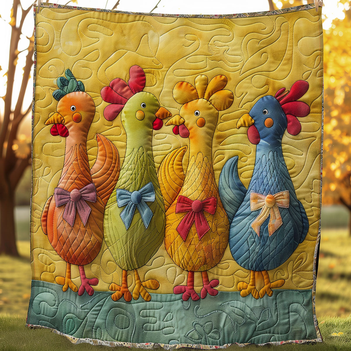 Colorful Chicken SR1508039CL Quilt