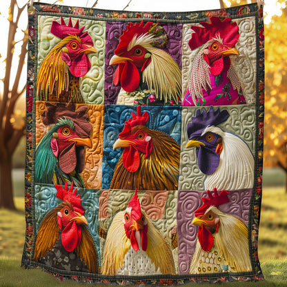 Colorful Chicken SR1608030CL Quilt