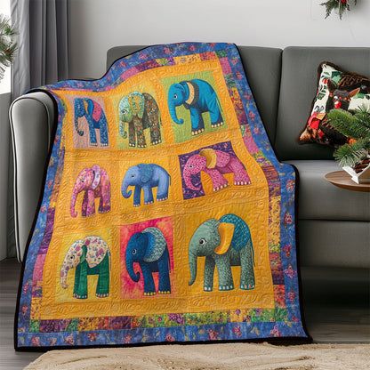 Colorful Elephants WM0608003CL Quilt