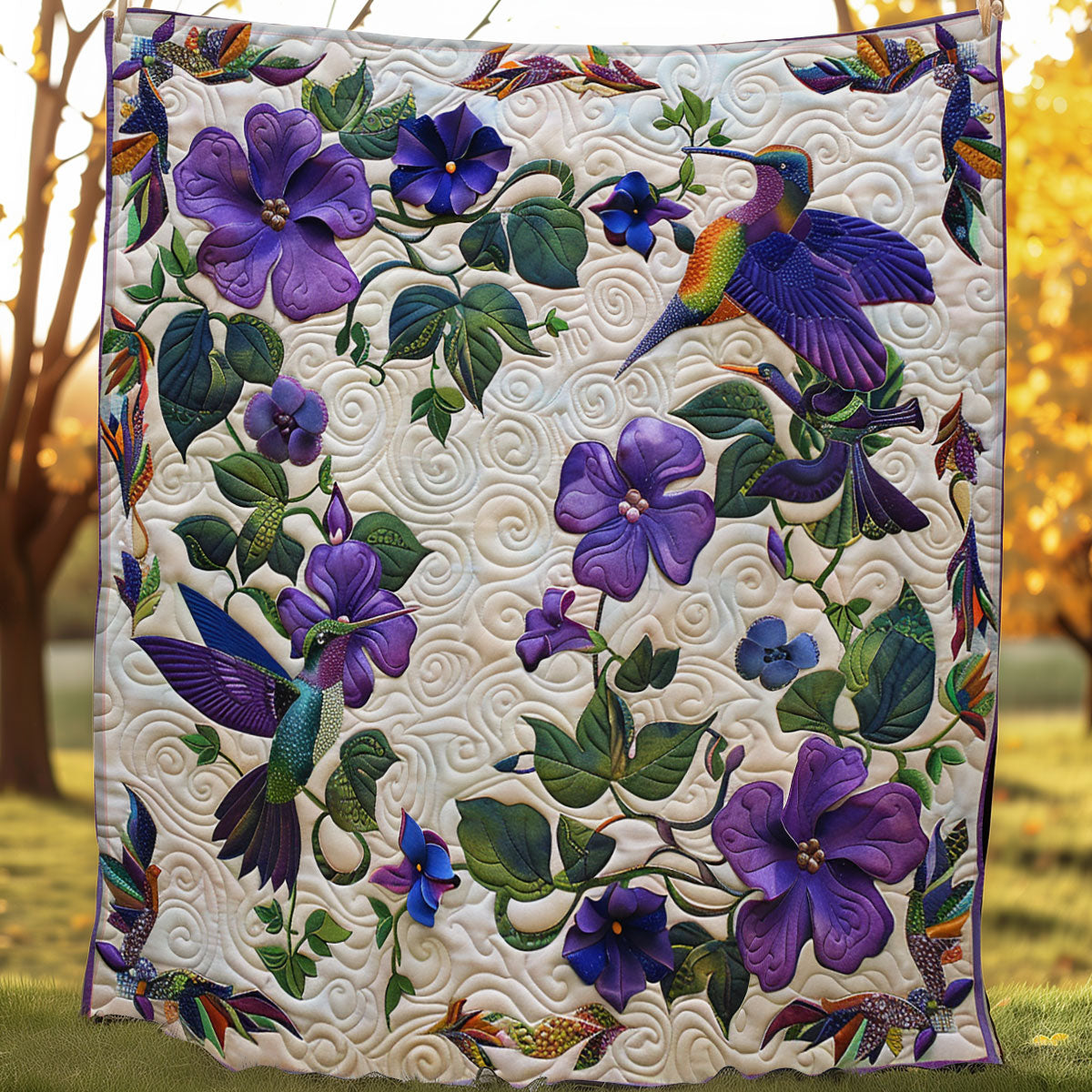 Colorful Hummingbird SR1308046CL Quilt