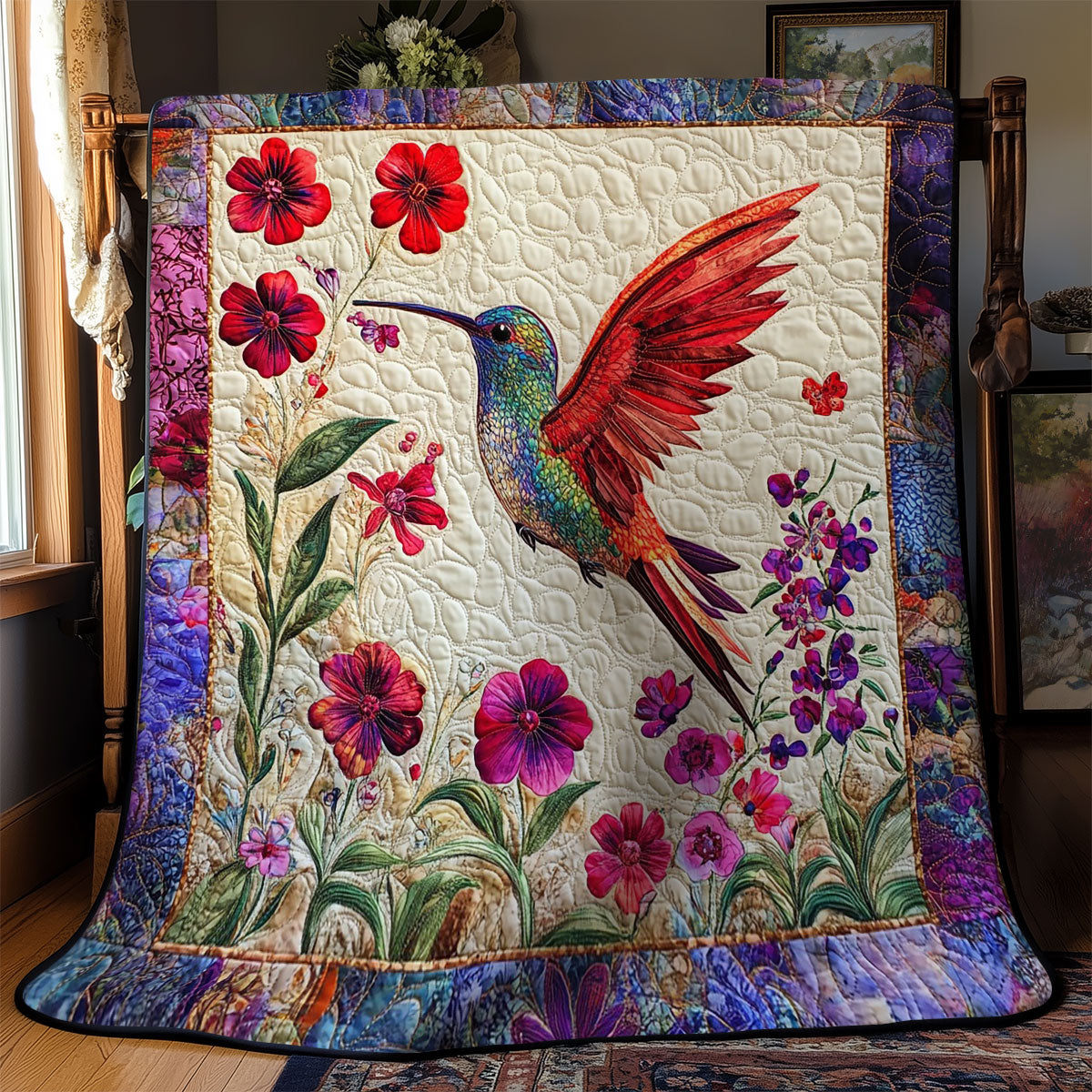Colorful Hummingbird WM2308012CL Quilt
