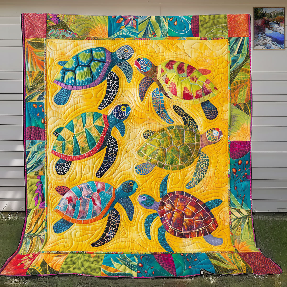 Colorful Turtles SR1508020CL Quilt