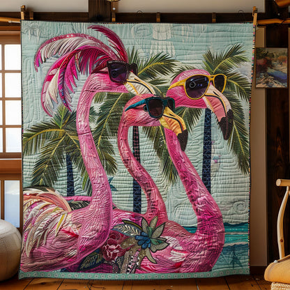 Cool Flamingo Shades WN0909040CL Quilt