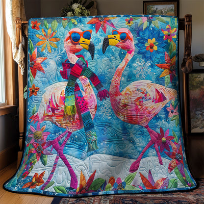 Cool Pink Flamingos WM2408029CL Quilt