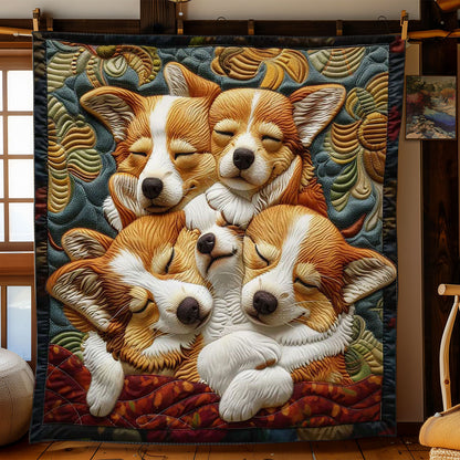 Corgi’s Dreamland Retreat WN2808078CL Quilt