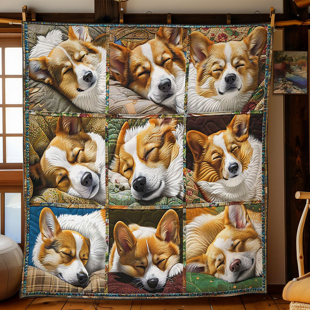 Corgi’s Happy Rest WN2808105CL Quilt