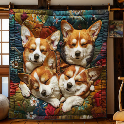 Corgi’s Naptime WN2808069CL Quilt