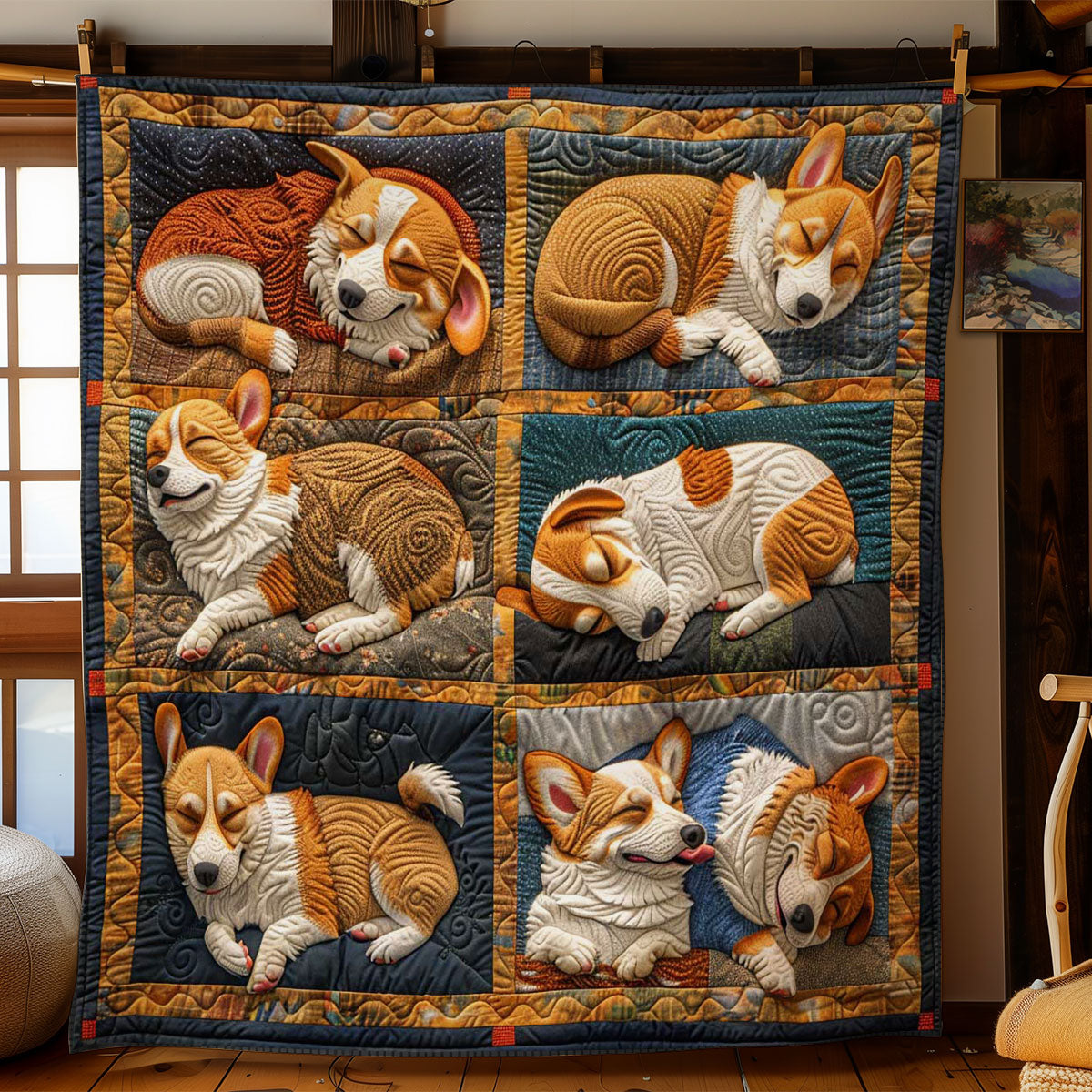 Corgi’s Serene Sleep WN2808096CL Quilt