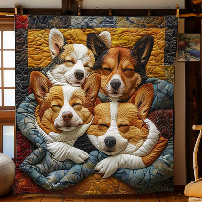 Corgi’s Sleepy Nest WN2808076CL Quilt