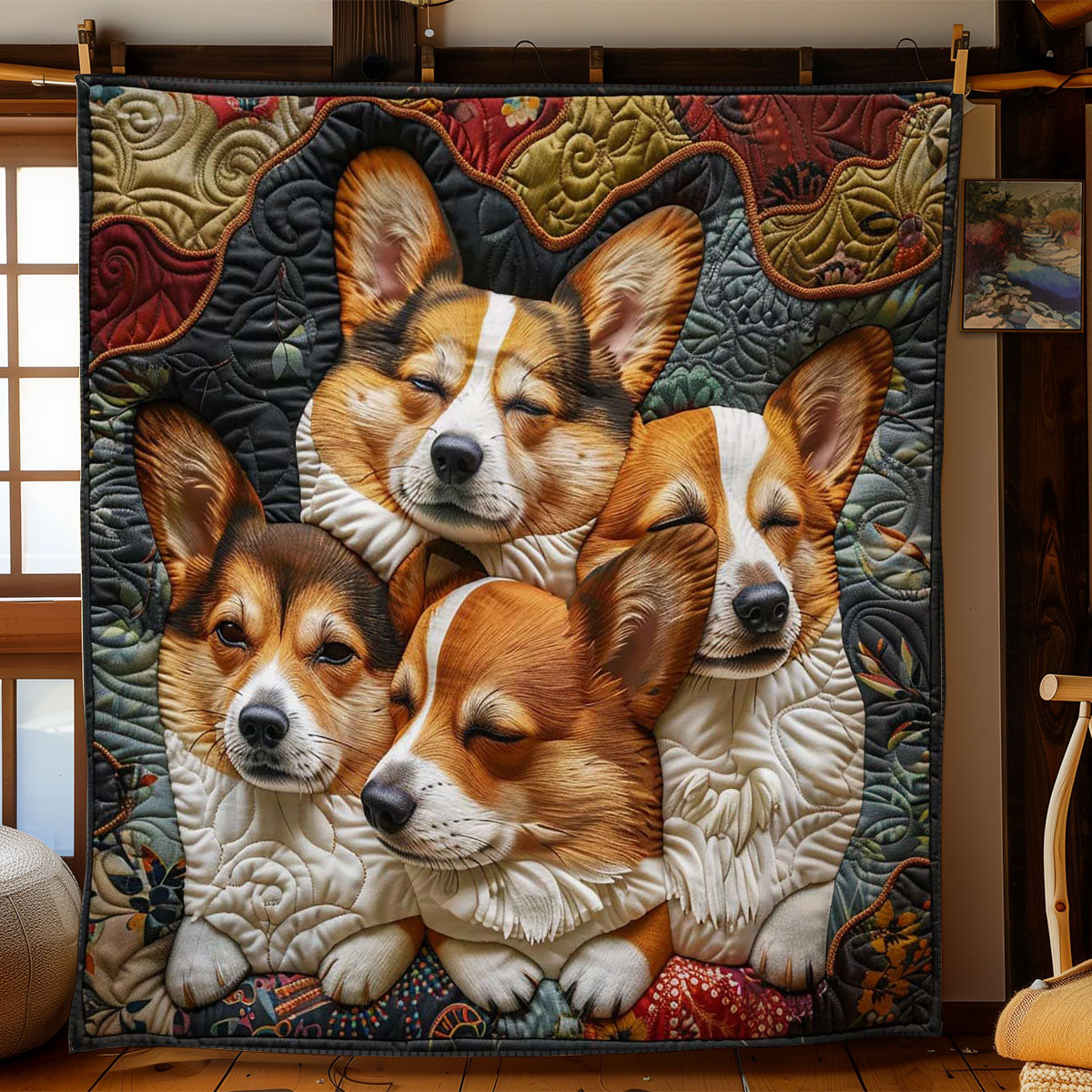 Corgi’s Sleepy Sanctuary WN2808067CL Quilt