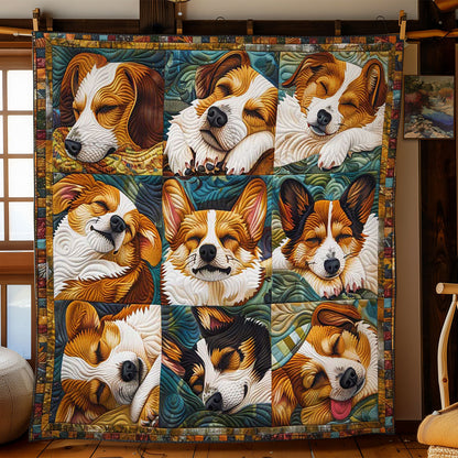 Corgi’s Snuggle Retreat WN2808100CL Quilt