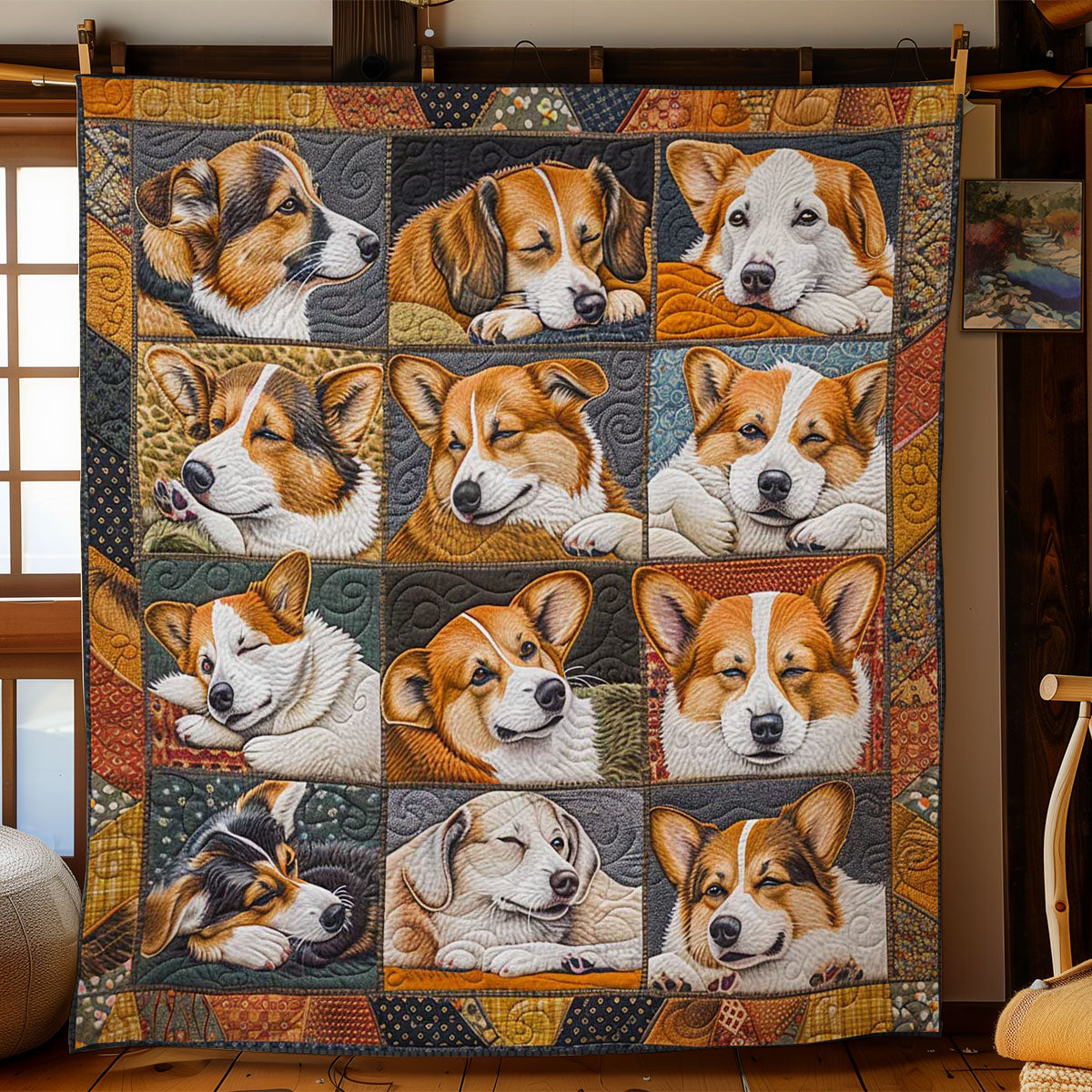 Corgi’s Soft Nesting WN2808107CL Quilt