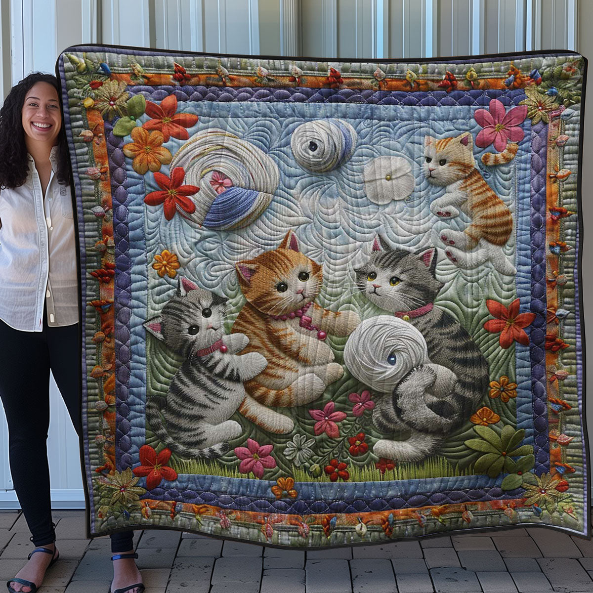 Cozy Cats WN0908141CL Quilt