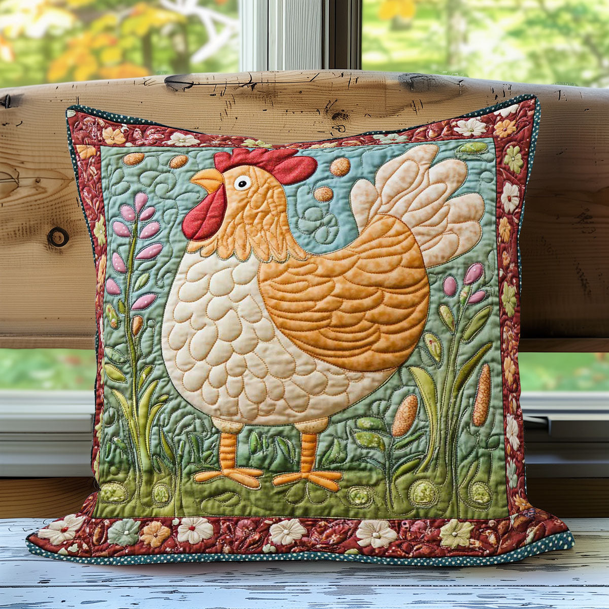 Cozy Cluck WN0208068CL Quilt Pillow Case