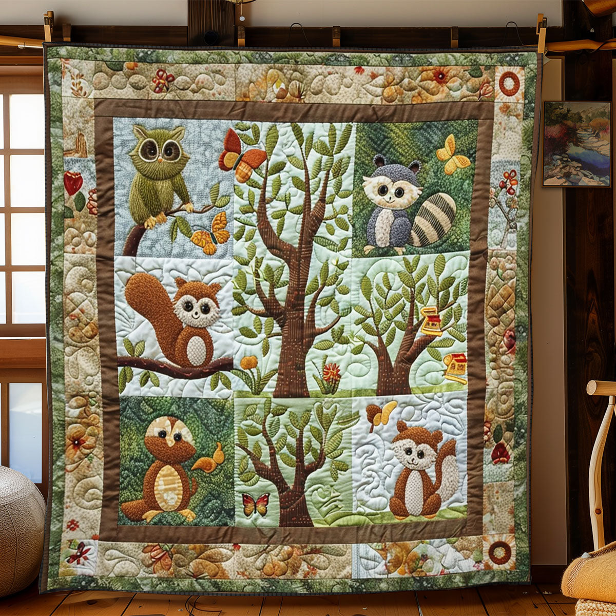 Cozy Critters WN2208110CL Quilt