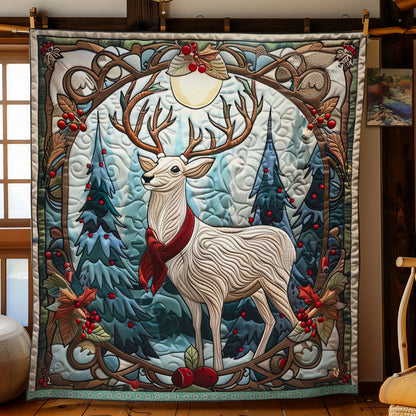 Cozy Deer In The Woods WN0909067CL Quilt