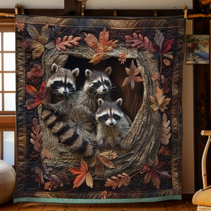 Cozy Raccoons Den WN0909079CL Quilt