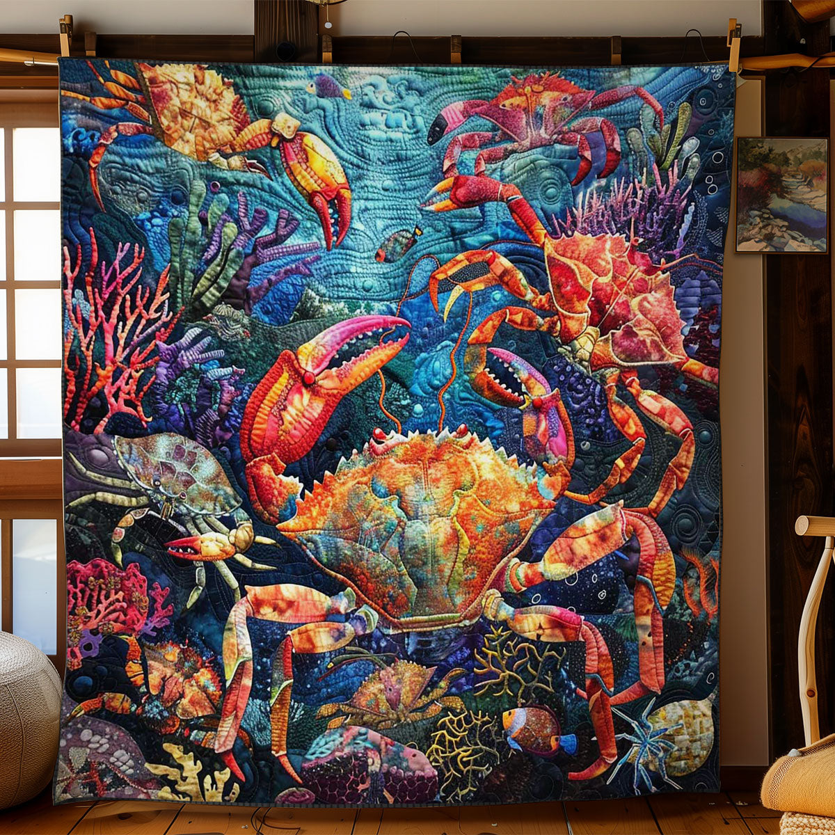 Crabs' Coral Cove WN2708078CL Quilt