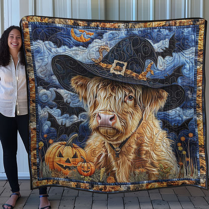 Creepy Highland Cow WN0908125CL Quilt