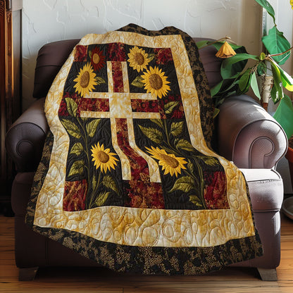 Cross And Sunflowers WN0208045CL Quilt