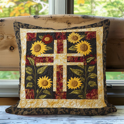 Cross And Sunflowers WN0208070CL Quilt Pillow Case