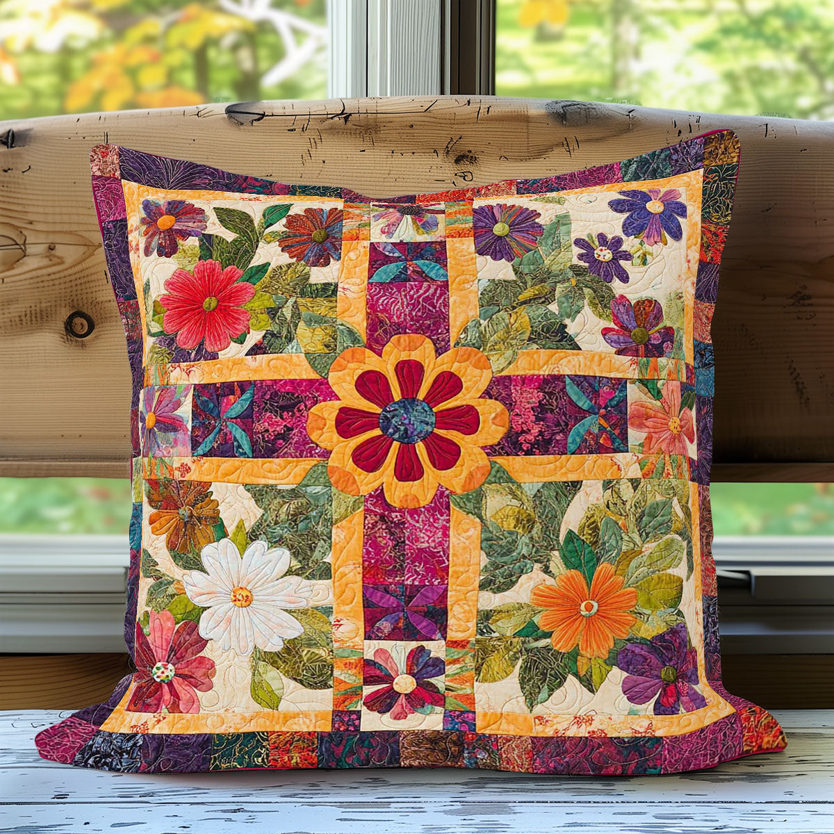 Cross Hippie WN0108015CL Quilt Pillow Case