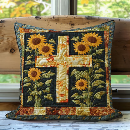 Cross & Sunflowers WN0208069CL Quilt Pillow Case