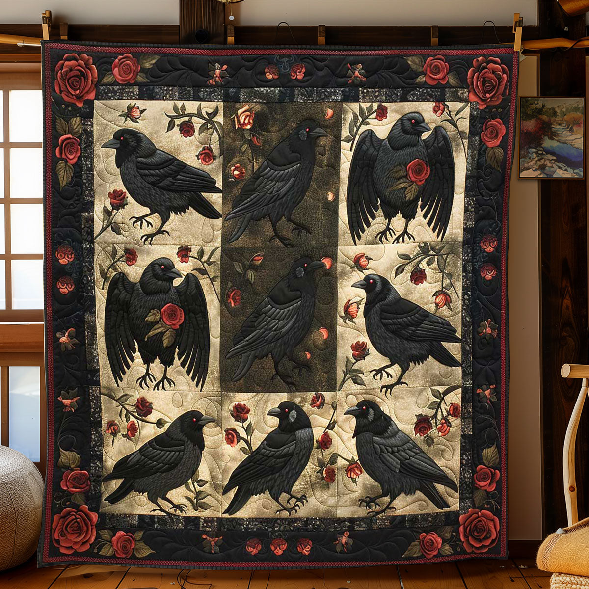 Crow Bloom Garden WN2108160CL Quilt