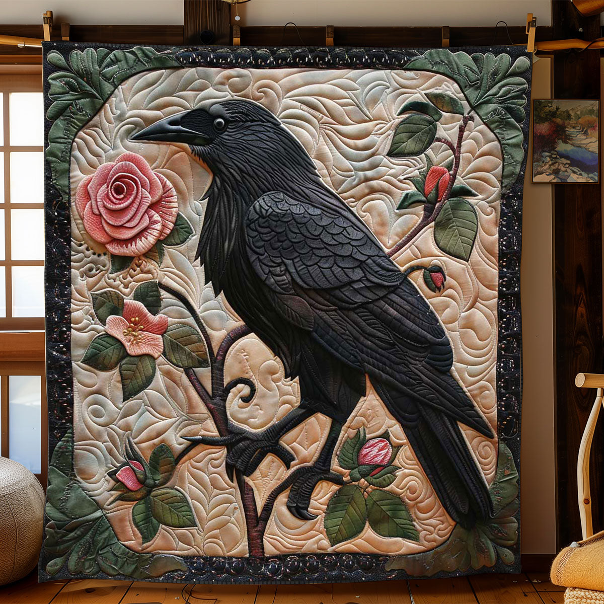 Crow Bloom WN2108144CL Quilt