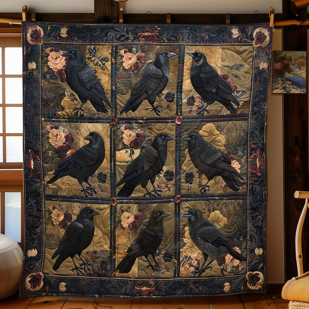 Crow Floral Haven WN2108162CL Quilt