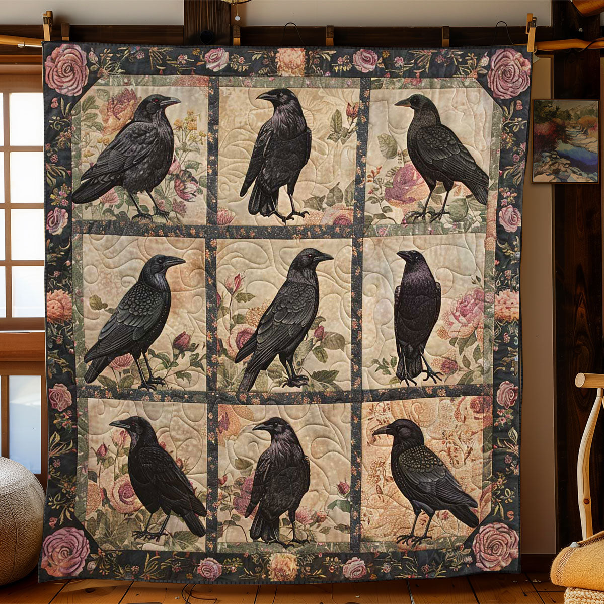 Crow Petal Garden WN2108158CL Quilt