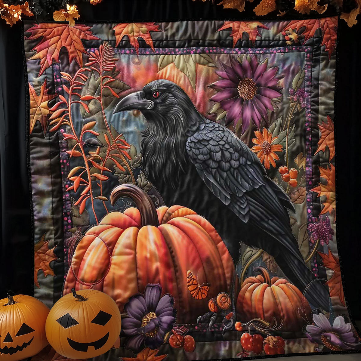 Crow's Halloween Haunt WN1908071CL Quilt