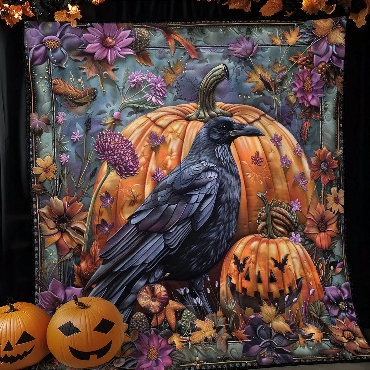 Crow's Pumpkin Patch WN1908069CL Quilt