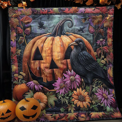 Crow's Pumpkin Perch WN1908073CL Quilt