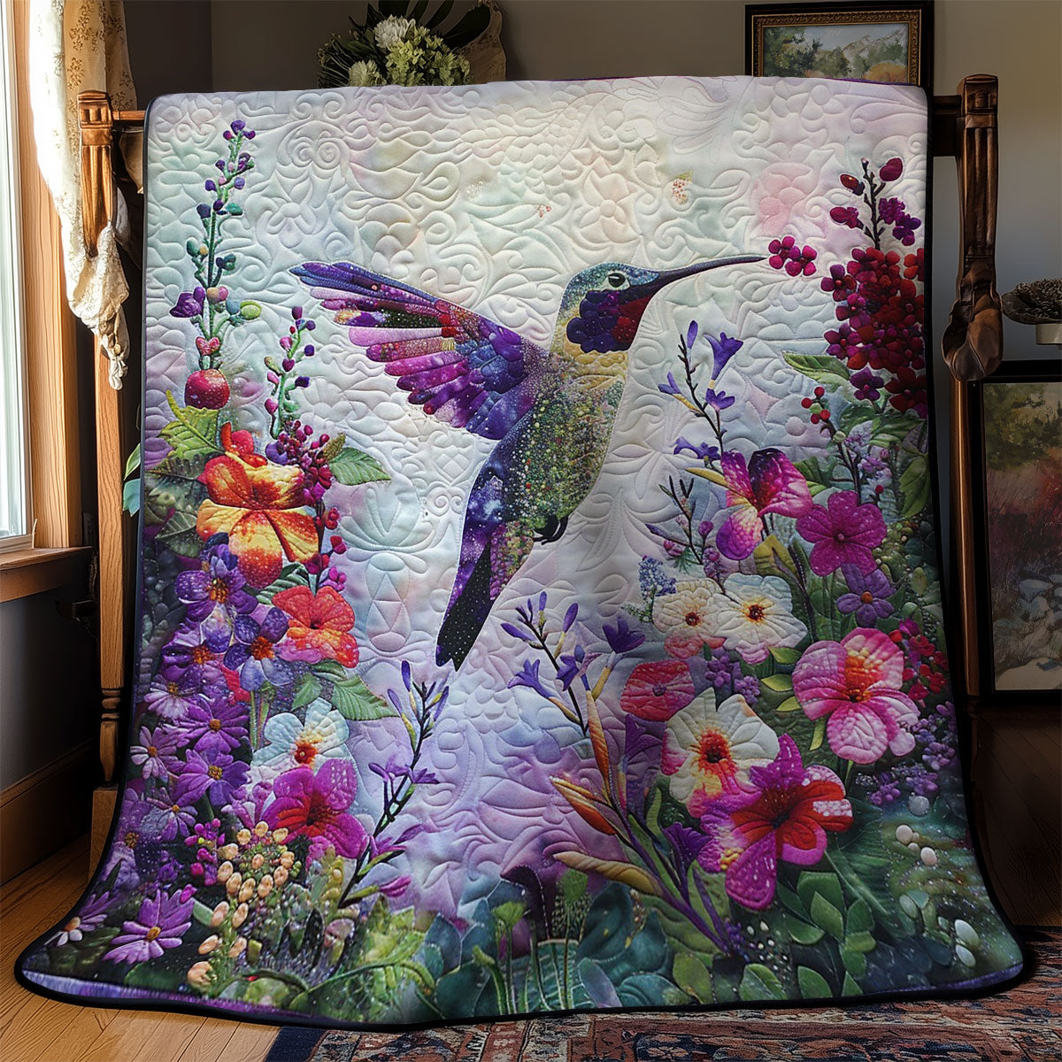 Crystal Hummingbird WM1608016CL Quilt
