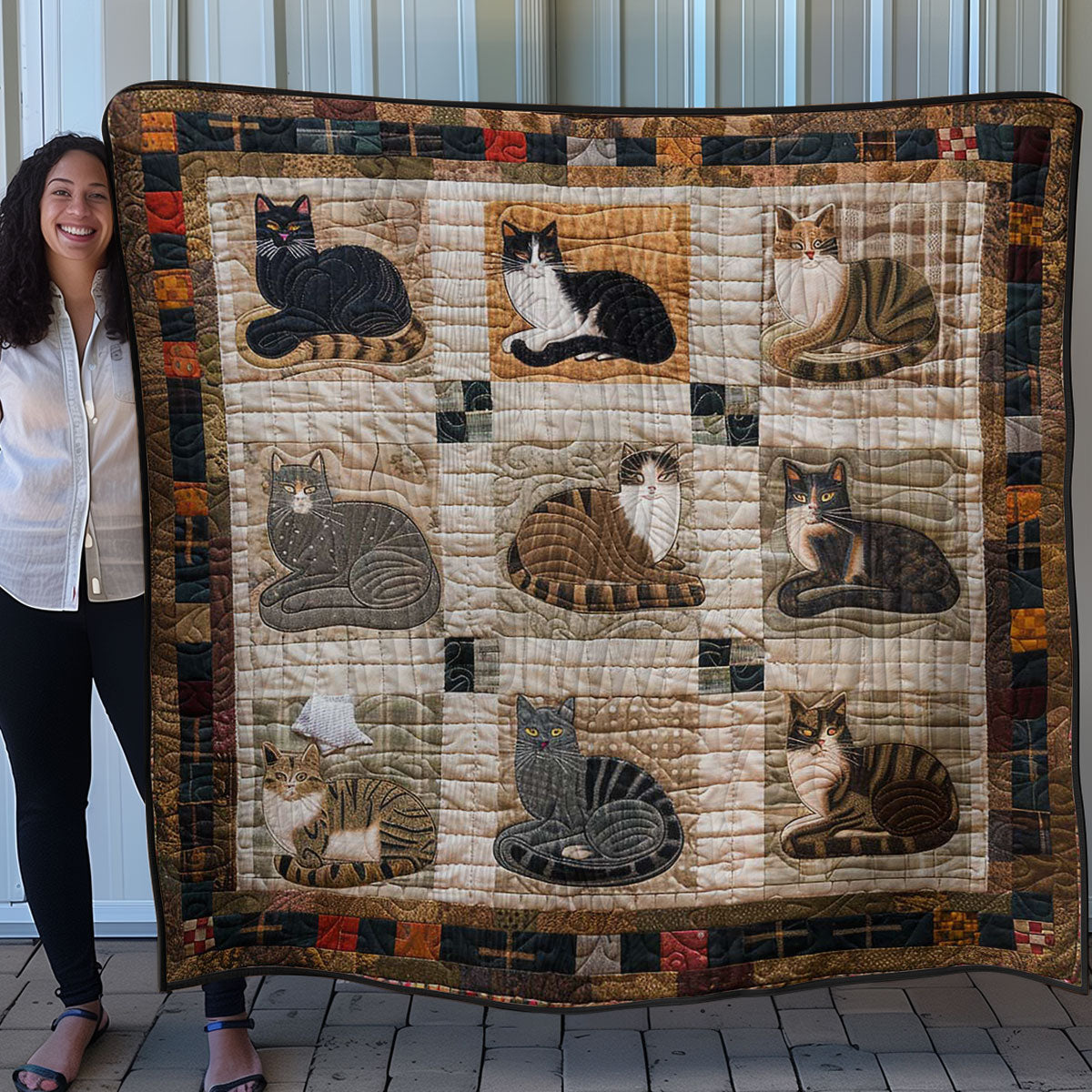 Cute Cat WN0908059CL Quilt