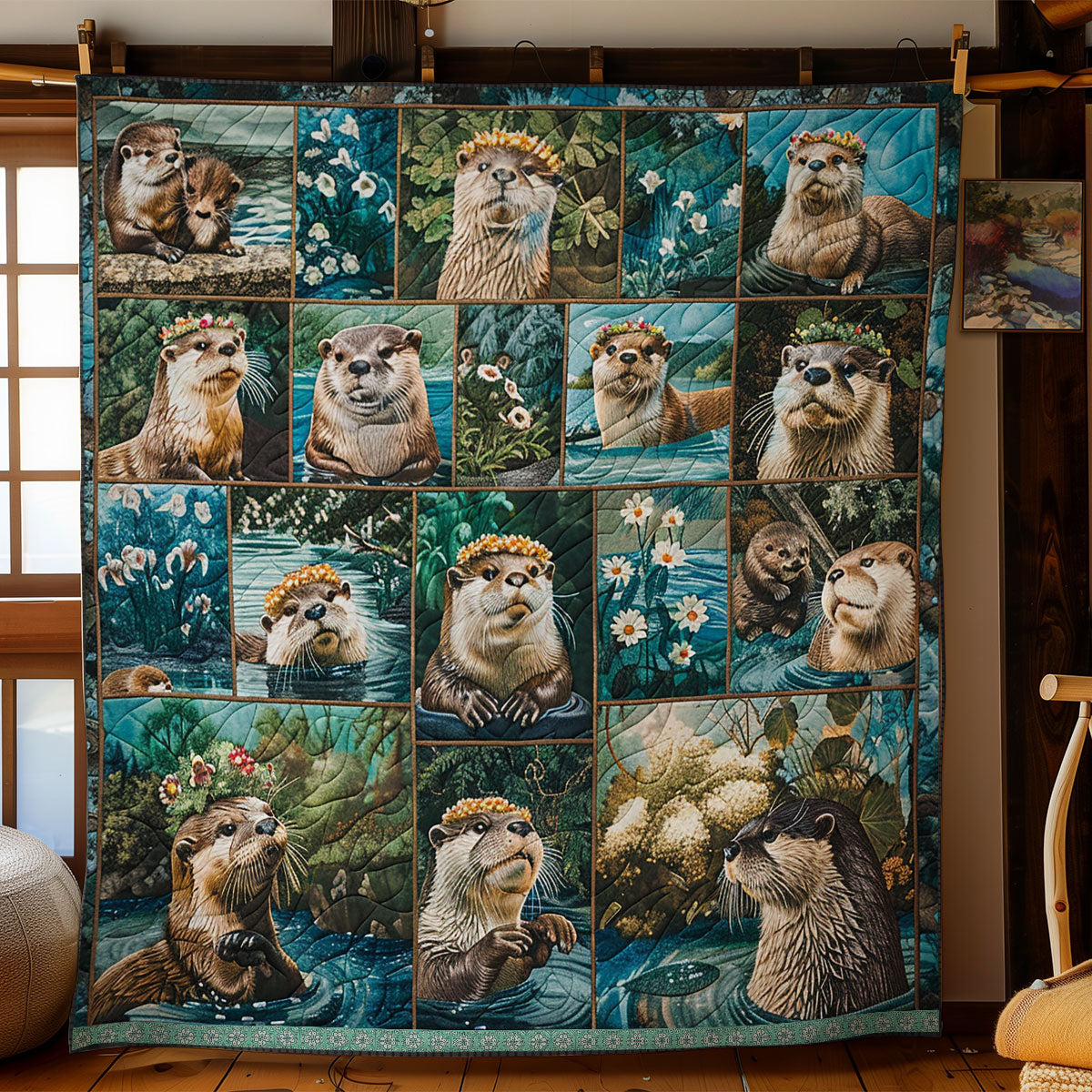 Cute Otter WN0909055CL Quilt