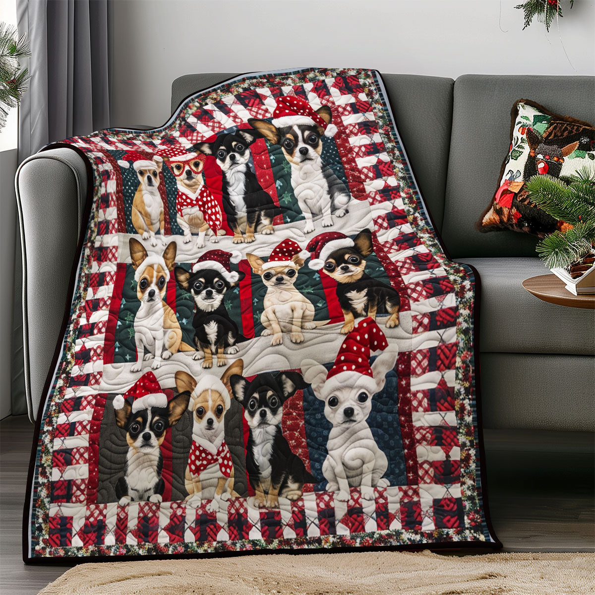 Cute Puppy Chihuahua SR2208040CL Quilt