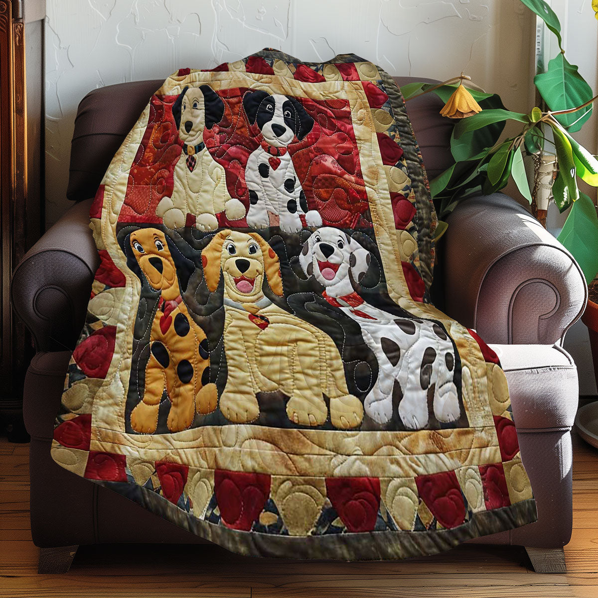 Cute Puppy Dalmatians WN2907030CL Quilt