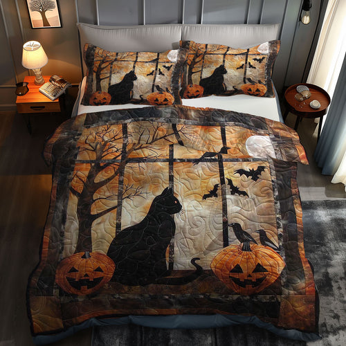 Halloween And Cat WN2407005CL Duvet Cover Set