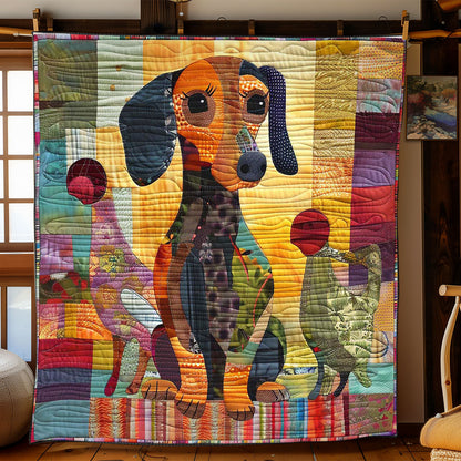 Dachshund Charm WN1508019CL Quilt