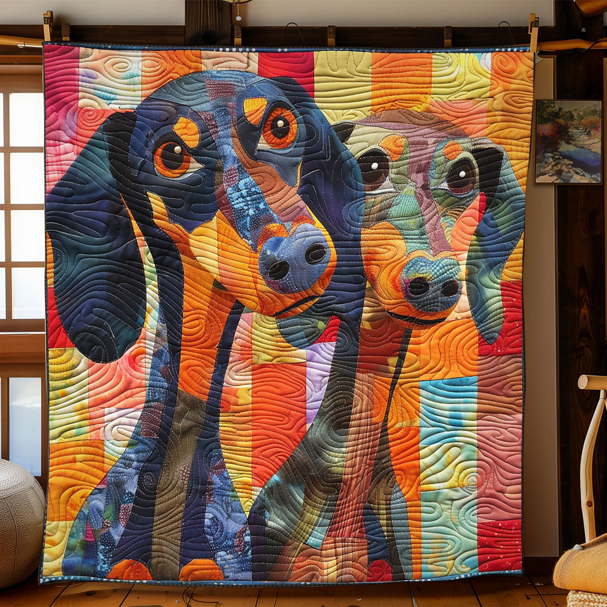 Dachshund Delight WN2208051CL Quilt
