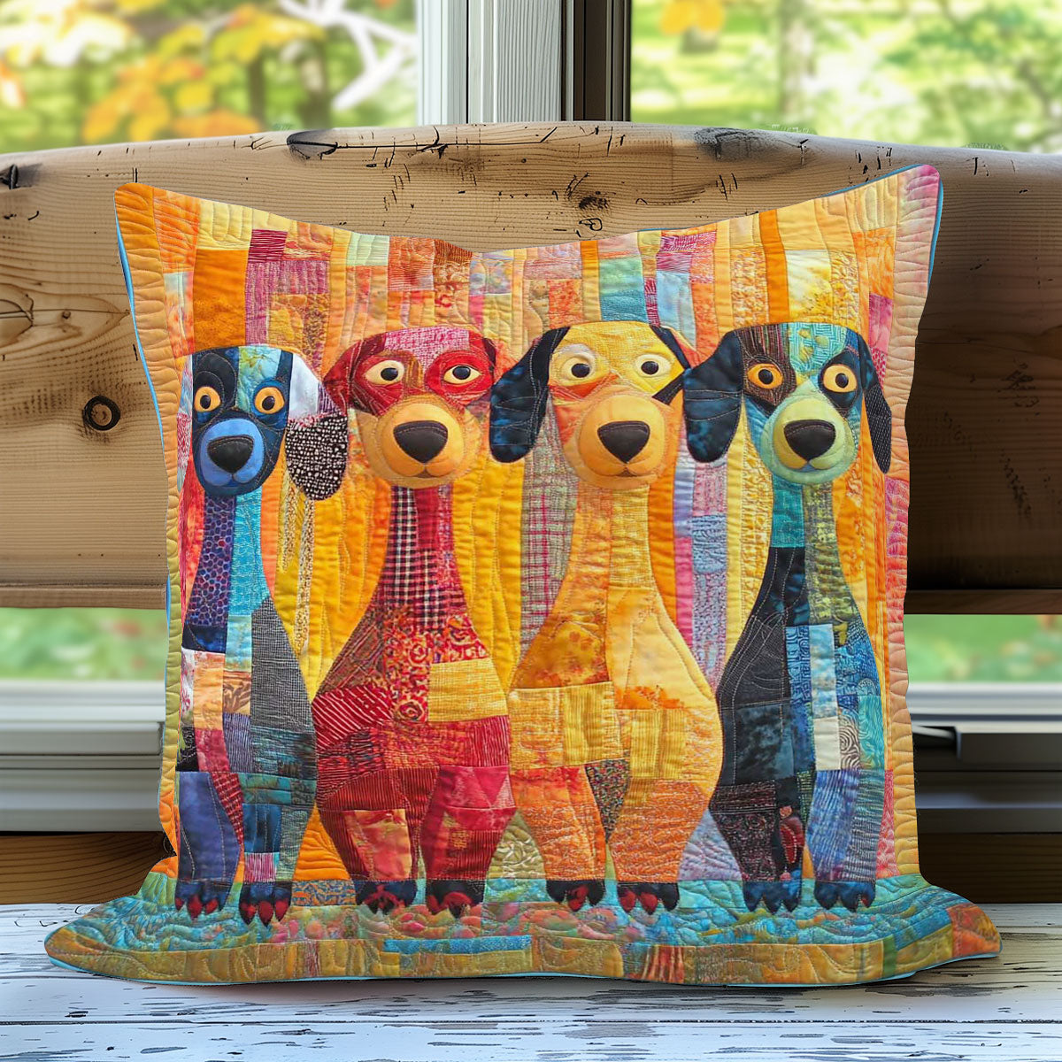 Dapper Dachshunds WN2208066CL Quilt Pillow Case