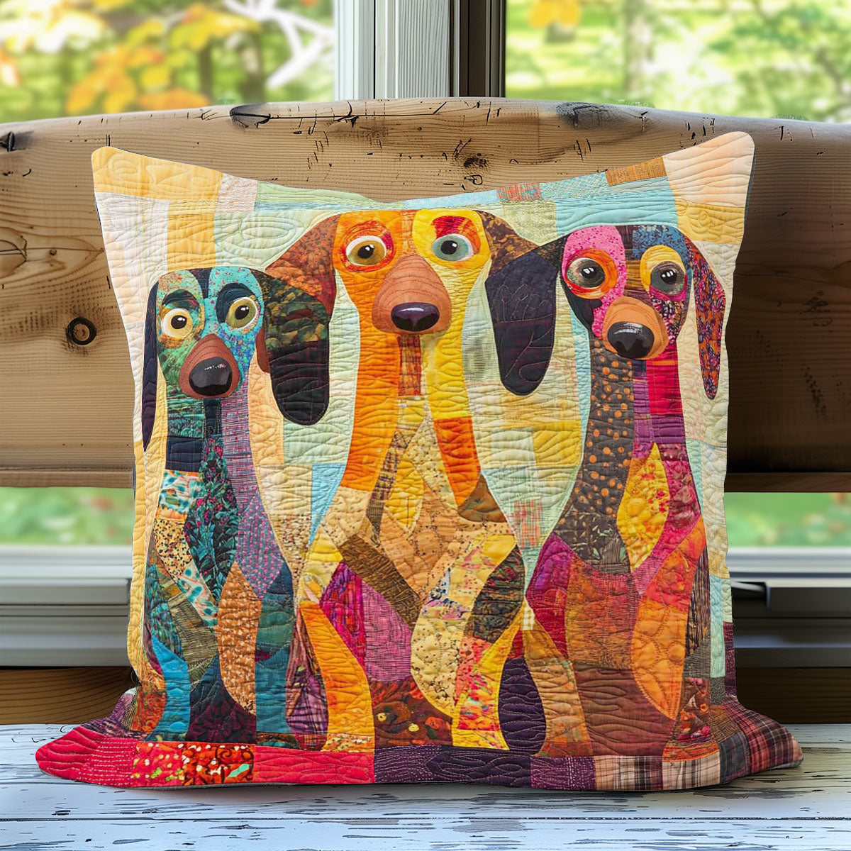 Darling Dachshunds WN2208067CL Quilt Pillow Case