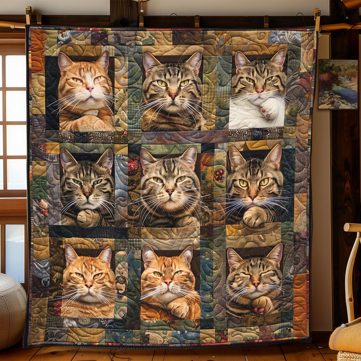 Defiant Cats WN2208035CL Quilt