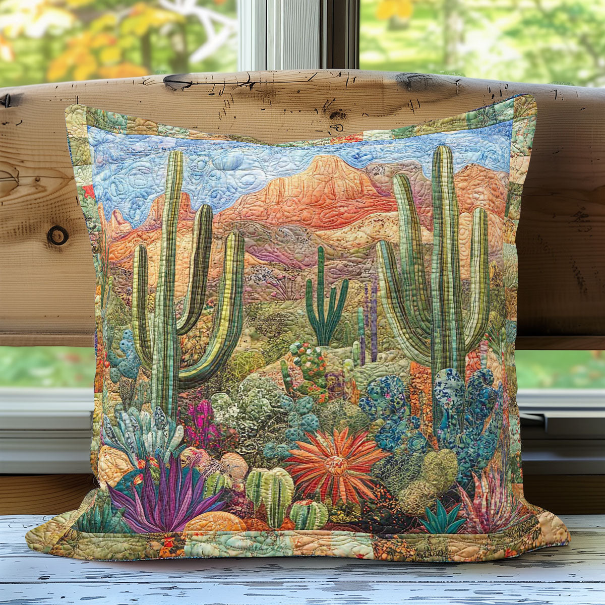 Desert Cactus WN0308035CL Quilt Pillow Case