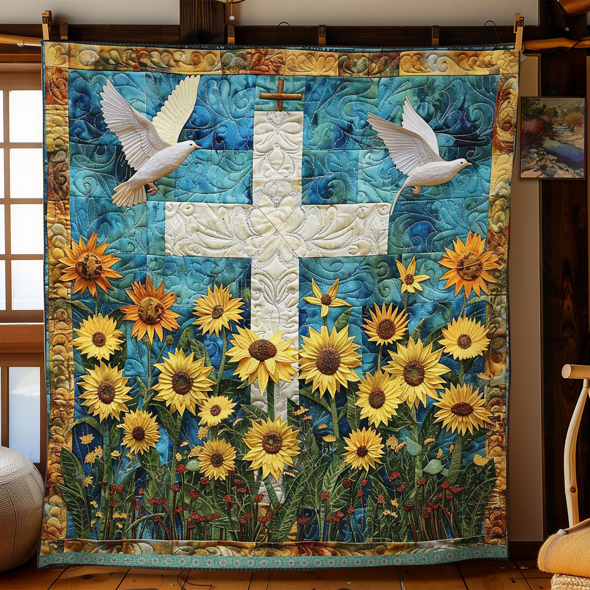 Divine Cross WN0509017CL Quilt