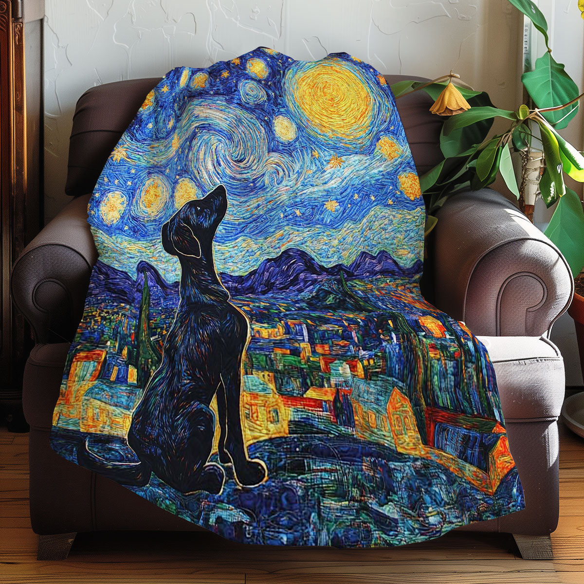 Dog And Starry Sky WN0208034CL Quilt