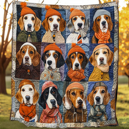 Playful Beagles SR0808037CL Quilt